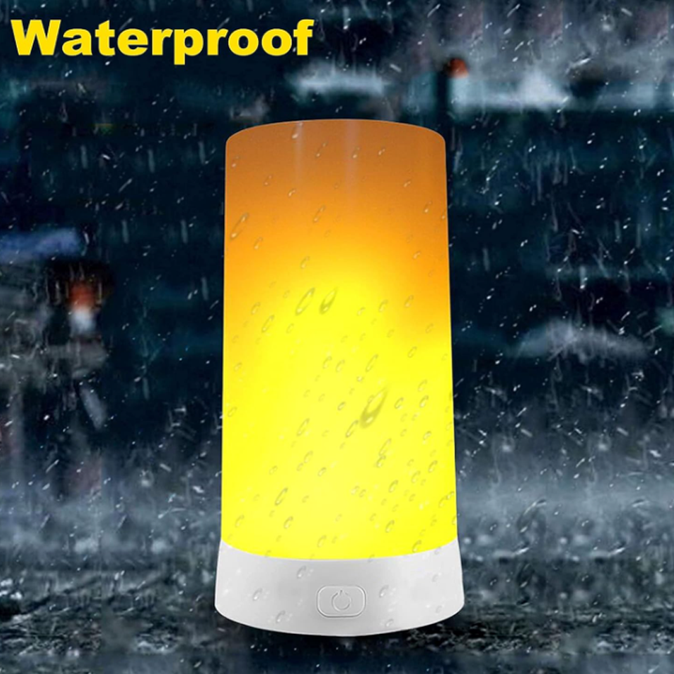 4X LED Flame Effect Light, USB Rechargeable - Image 3