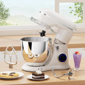 3-in-1 Electric Stand Mixer – 6.5QT, 660W, 10-Speed